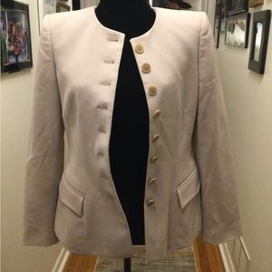 Giorgio Armani Cream Blazer Tailored Structured Design